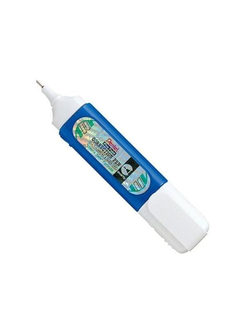 Pentel Correction Pen Fluid 12 ml White Blue بالجملة تريدلنغ