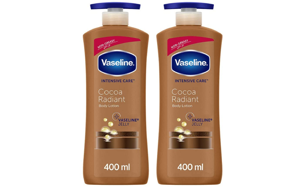 Vaseline Cocoa Radiant Body Lotion, 2 x 400 ml