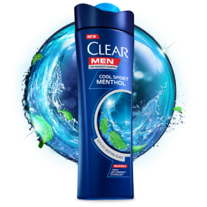 Clear Men's Anti-Dandruff Shampoo Cool Sport, 400 ml (Pack of 2)