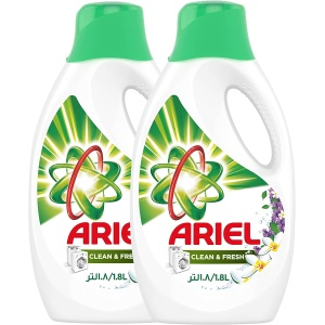 Ariel Washing Liquid Clean&Frsh 2x1.8Ltr