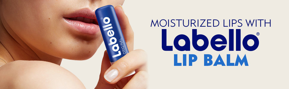 labello moisturizing lip balm original, caring formula, lip care
