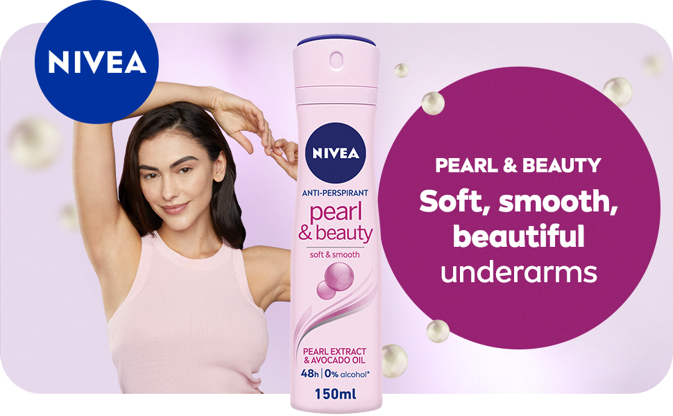 nivea pearl & beauty spray soft smooth beautiful underarms