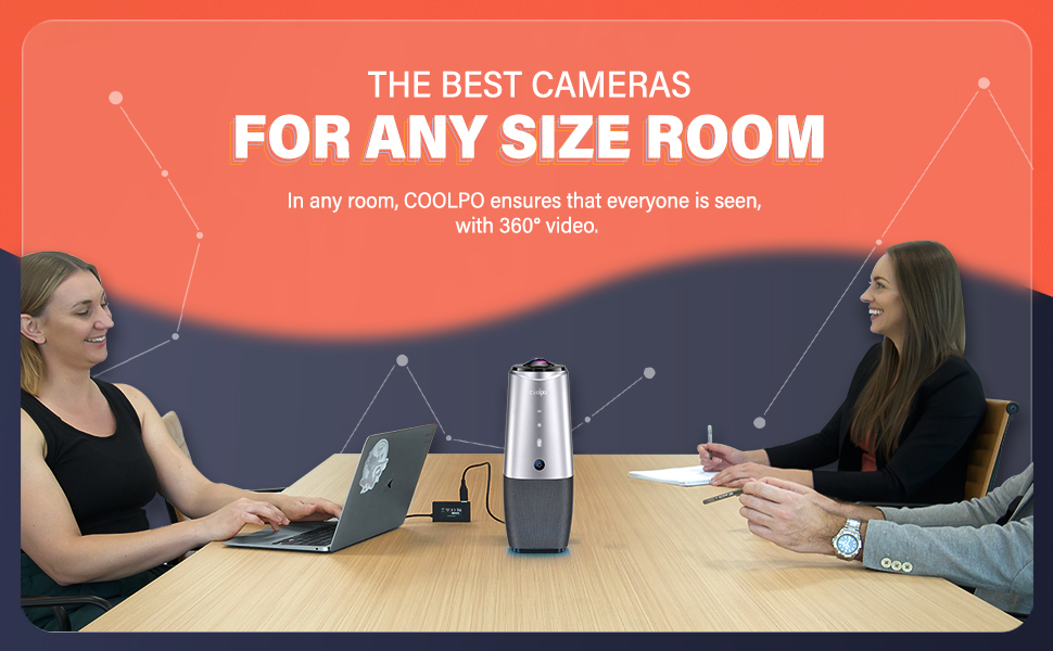 Suit any size room-coolpo conference camera