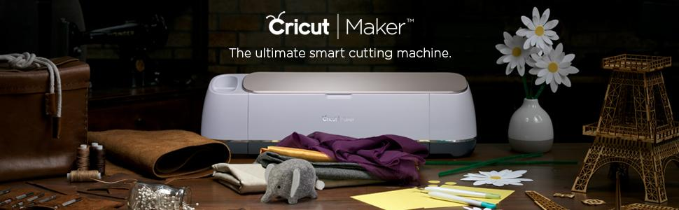 Cricut Maker - Smart Cutting Machine - With 10X Cutting Force, Cuts 300+  Materials, Create 3D Art, Home Decor & More, Bluetooth Connectivity