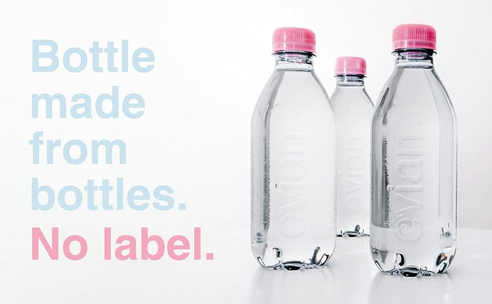 Evian Mineral Water Recycled PET Bottles (12x750mL) - Bevarabia