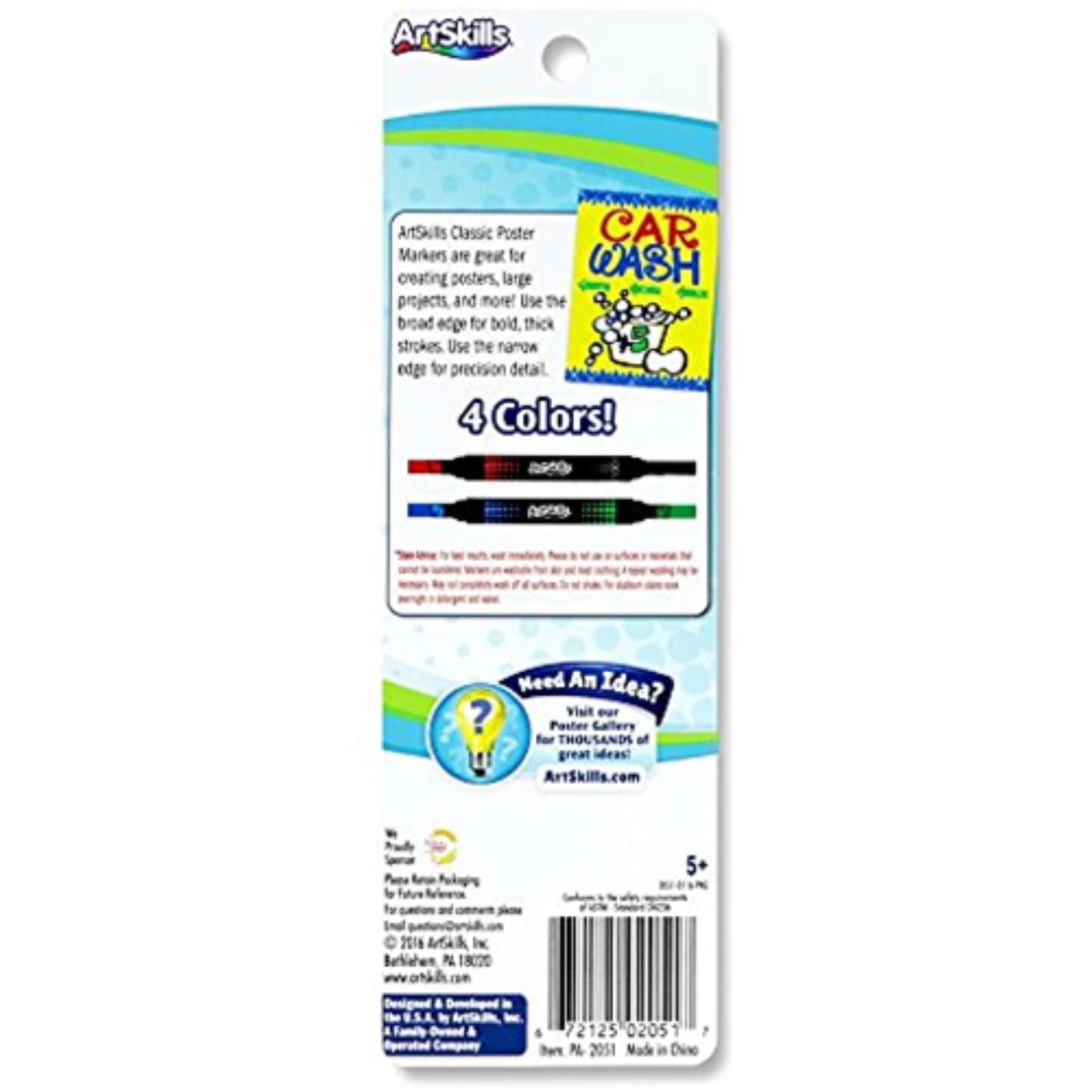 2 packs Artskills Washable Extra Thick, Doublesided, Poster