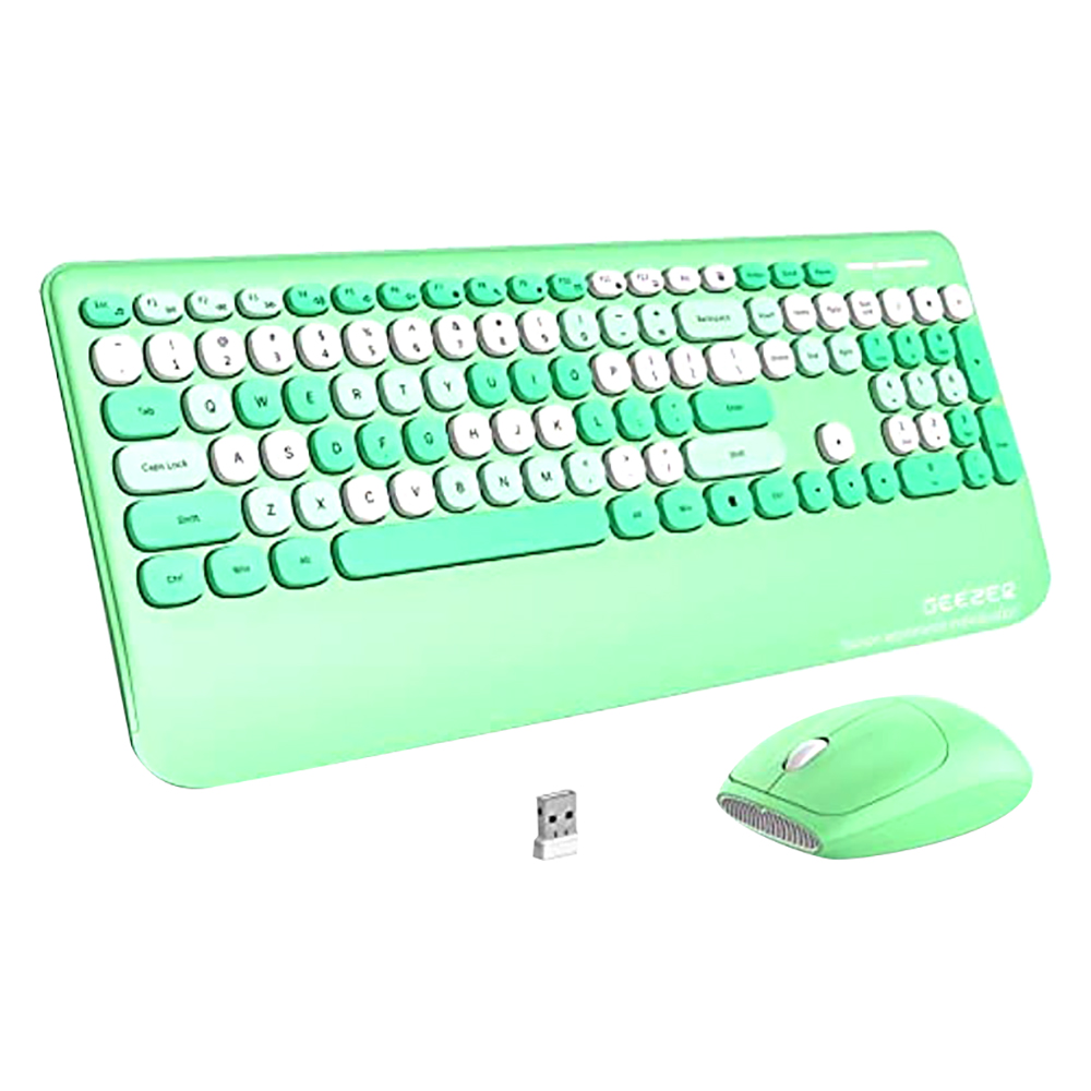 Geezer Wireless Keyboard And Mouse Set Green 2-Piece | Wholesale | تريدلنغ