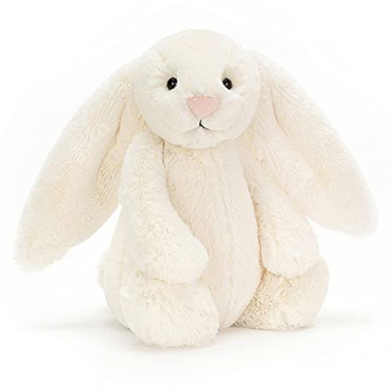 Jellycat Bashful Cream Bunny Stuffed Animal, Medium, 12 Inches, White ...