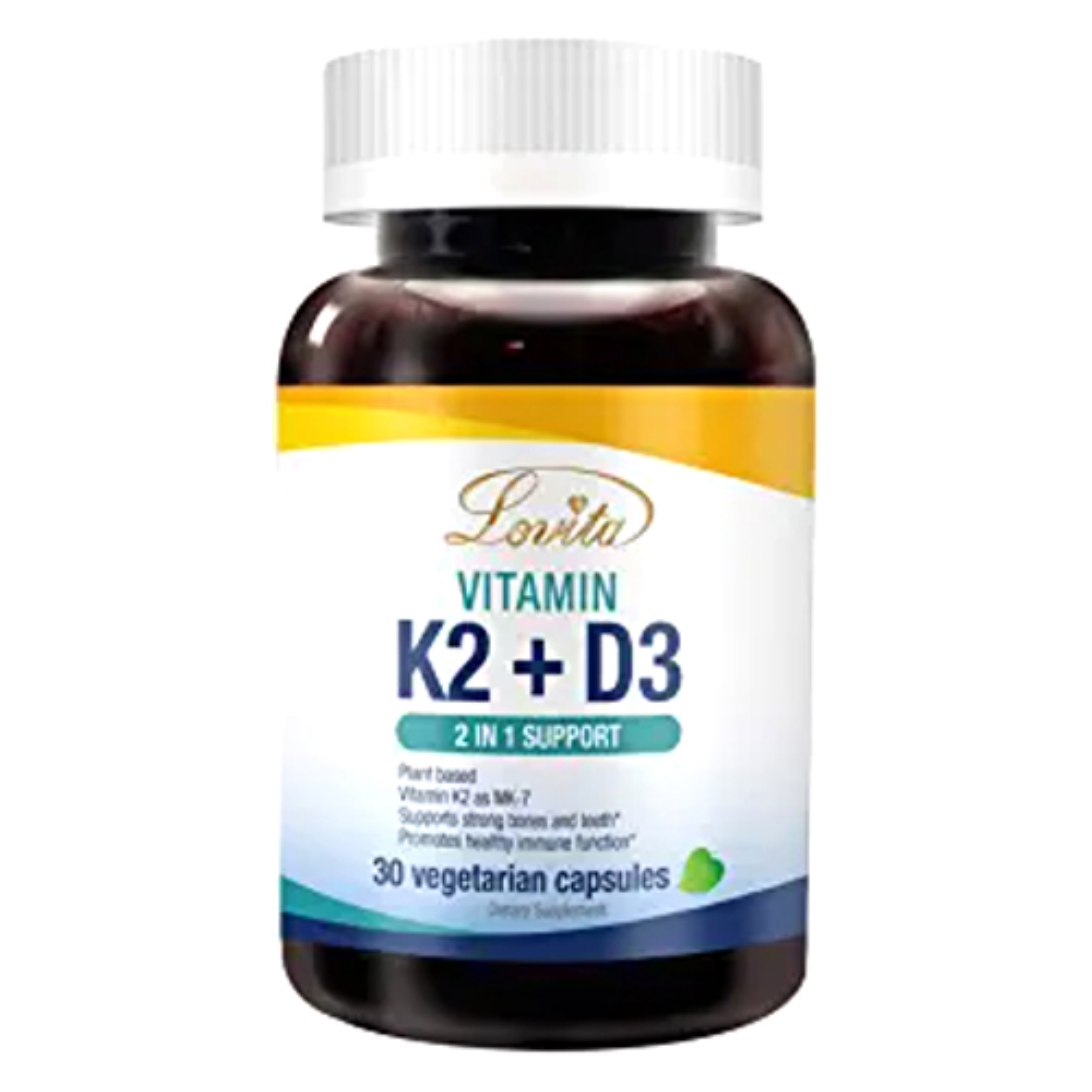Lovita 120mcg K2 Plus 400 Iu D3 Vitamin 30 Capsules White | Wholesale ...