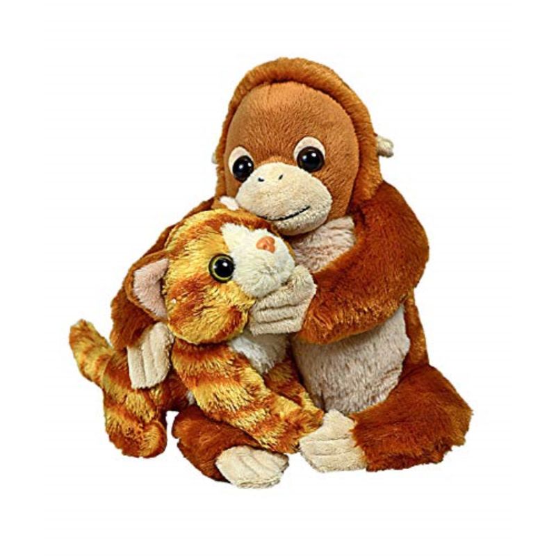 Wild Republic Unlikely Friendships Plush Orangutan And Cat Wholesale Tradeling
