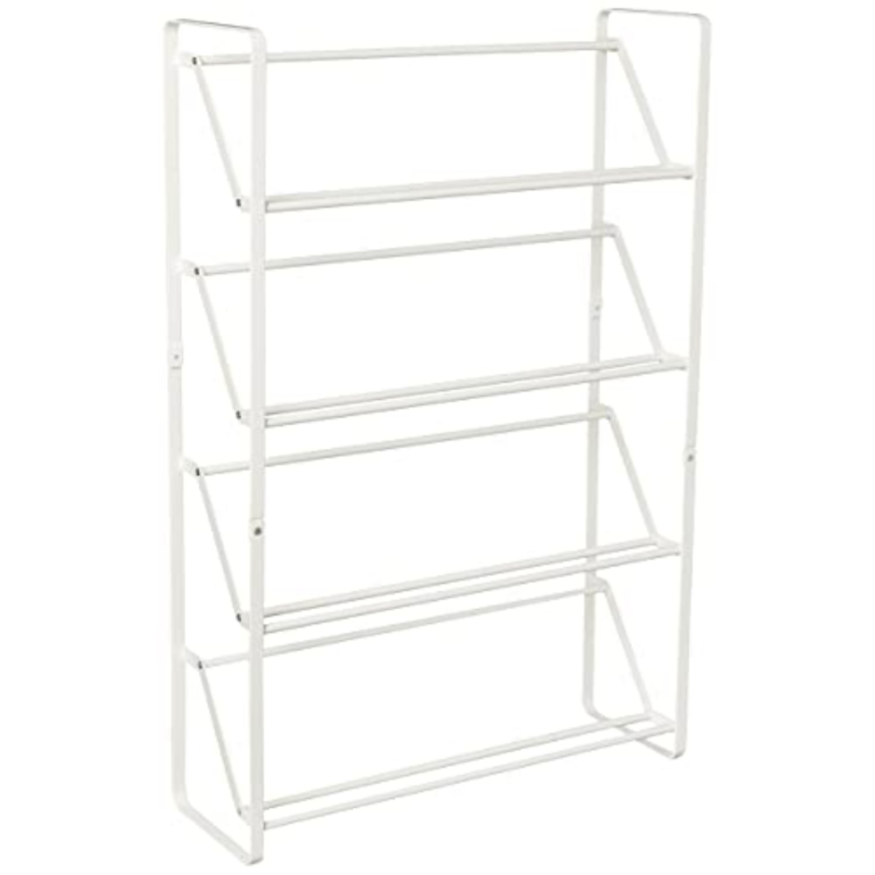 Yamazaki 2391 4-Tier Slim Shoe Rack, White