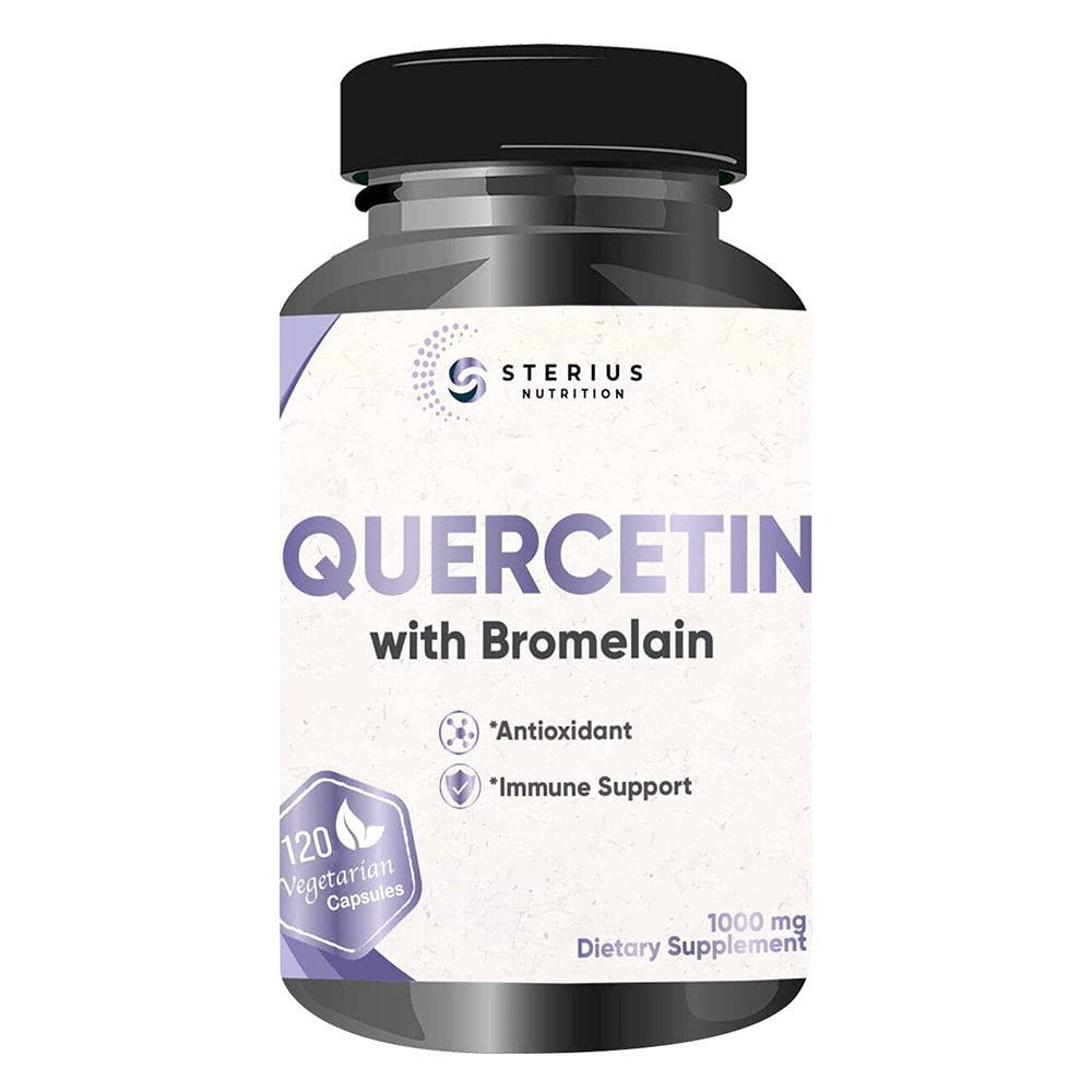 Sterius Nutrition Quercetin With Bromelain 1000mg Vegetarian Dietary ...