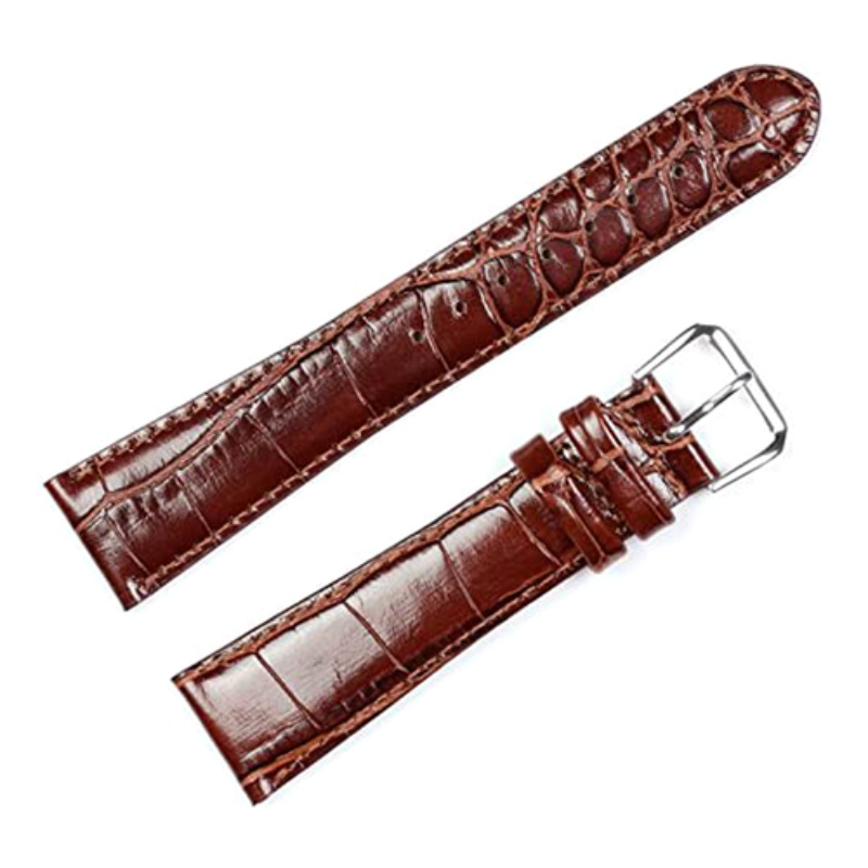 Debeer Watch B Ands Crocodile Grain Havana Replacement Leather Strap ...