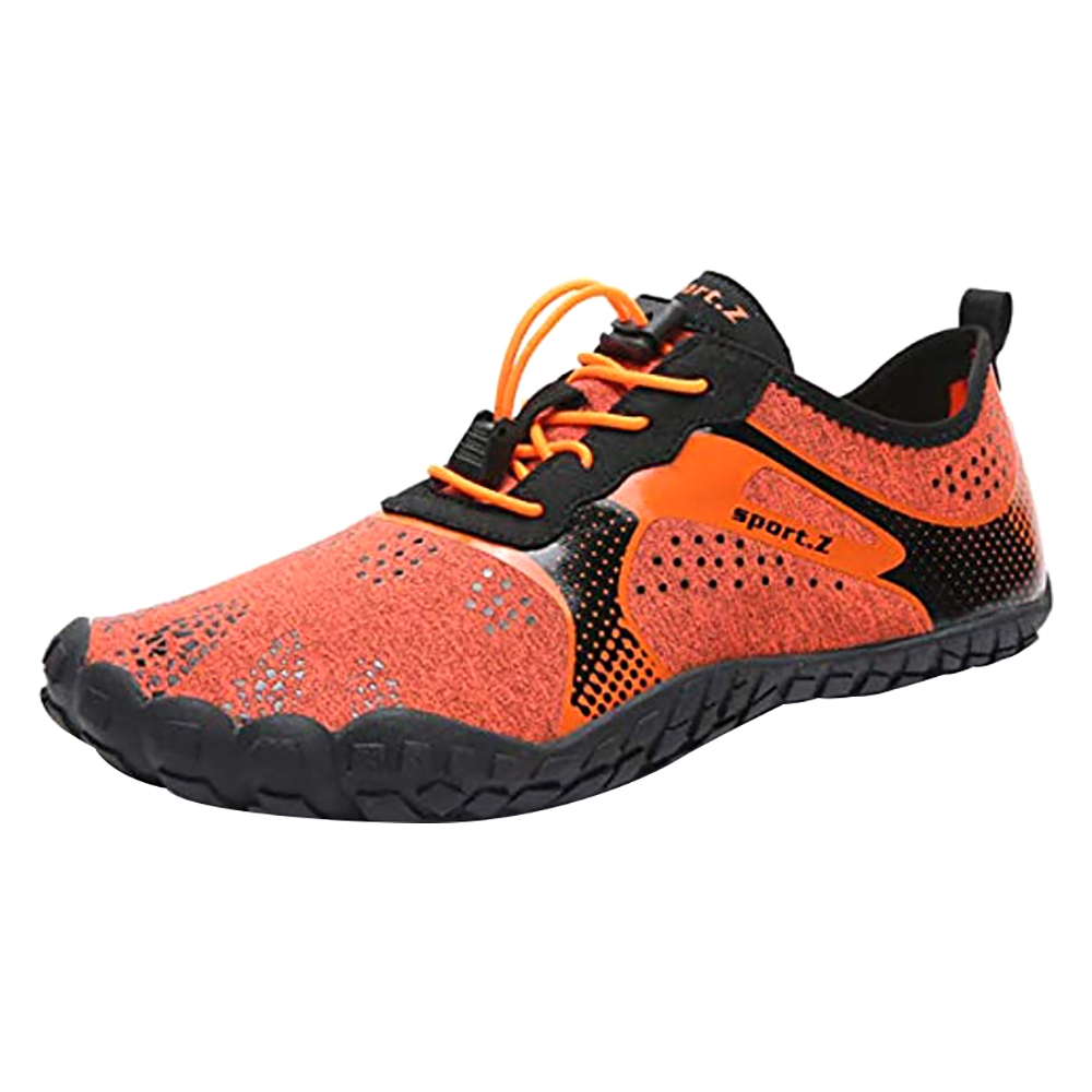 WateLves Water Shoes for Men Orange and Black FBA-Fivefingers-919-Black ...