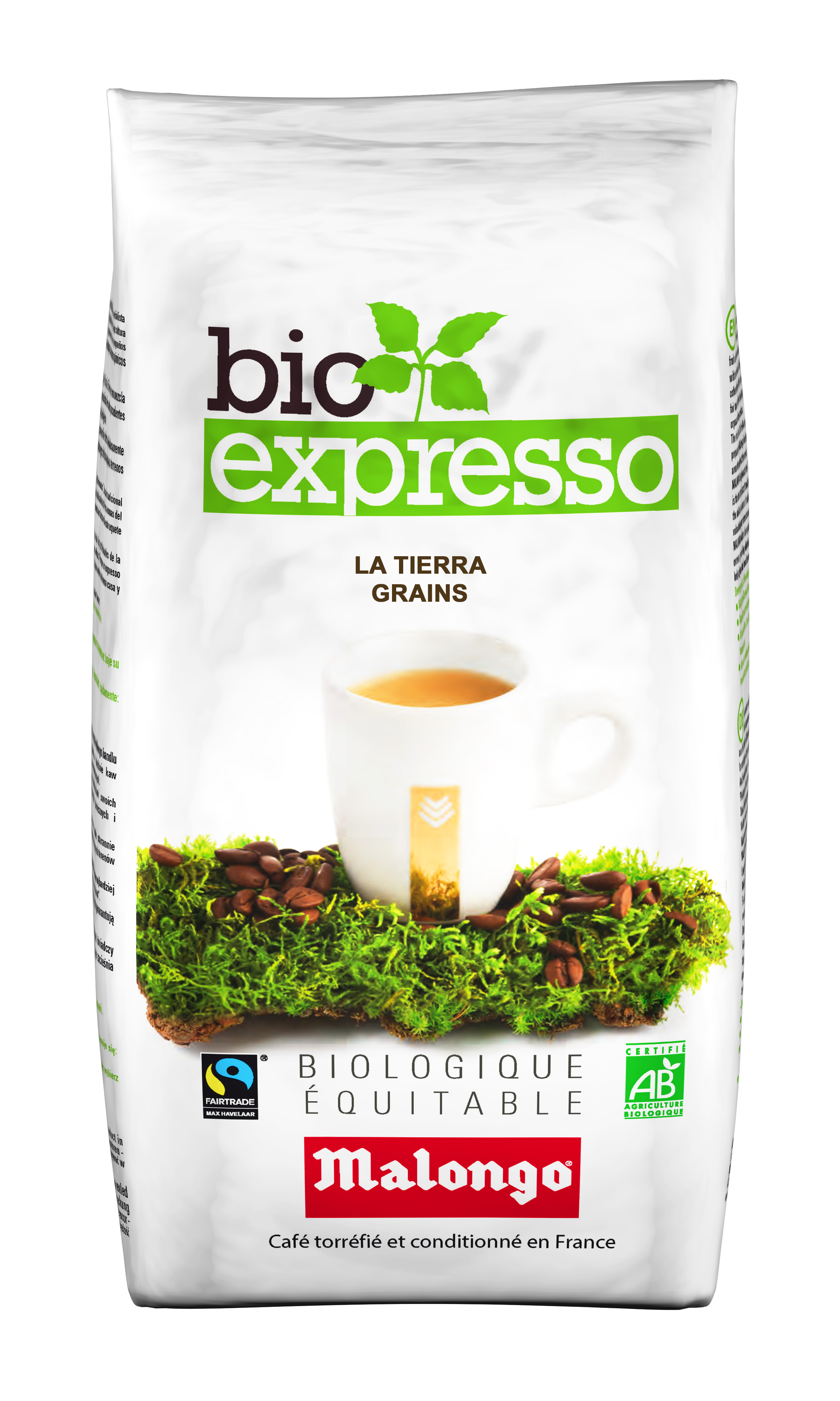 MALONGO 500g BIO équitable La Tierra Fair Trade Café moulu pur arabica  Organic