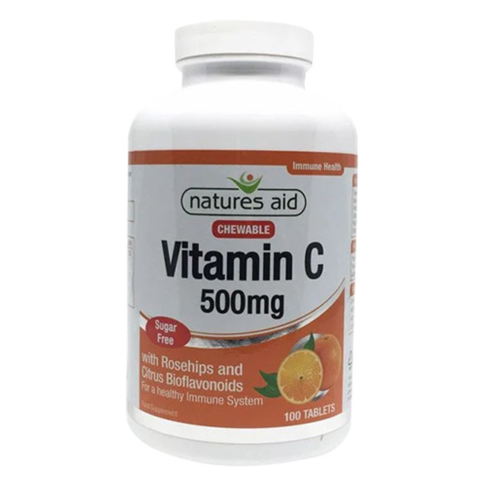 Natures Aid Vitamin C 500mg Chewable Sf 100 Tablets 364103 Wholesale 