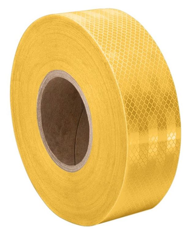 2 X 50yd 1 Roll 3M 3431 Yellow Micro Prismatic Sheeting Reflective Tape 