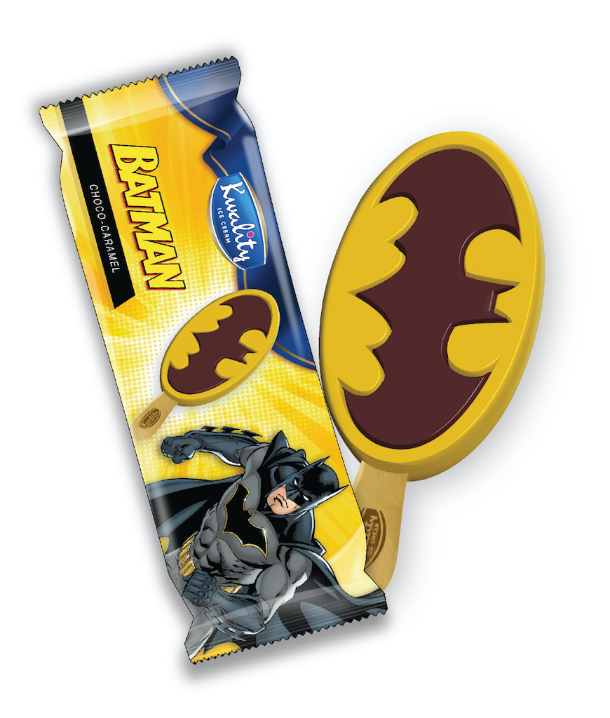 Kwality Ice Cream Batman Choco Caramel Stick 60 ml | Wholesale | Tradeling