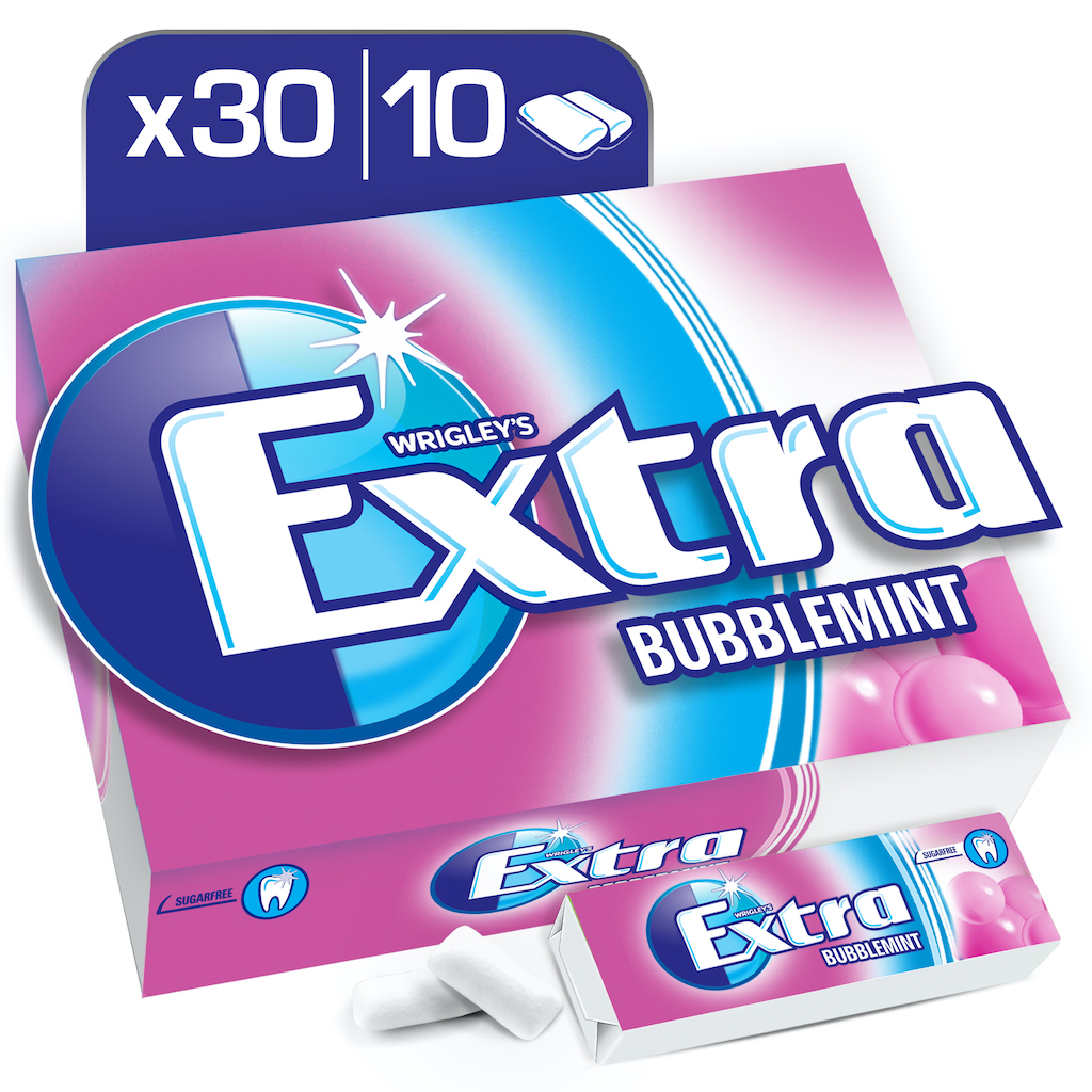 Download Extra Bubblemint Multipack Chewing Gum 30 X 10 Pellets ...