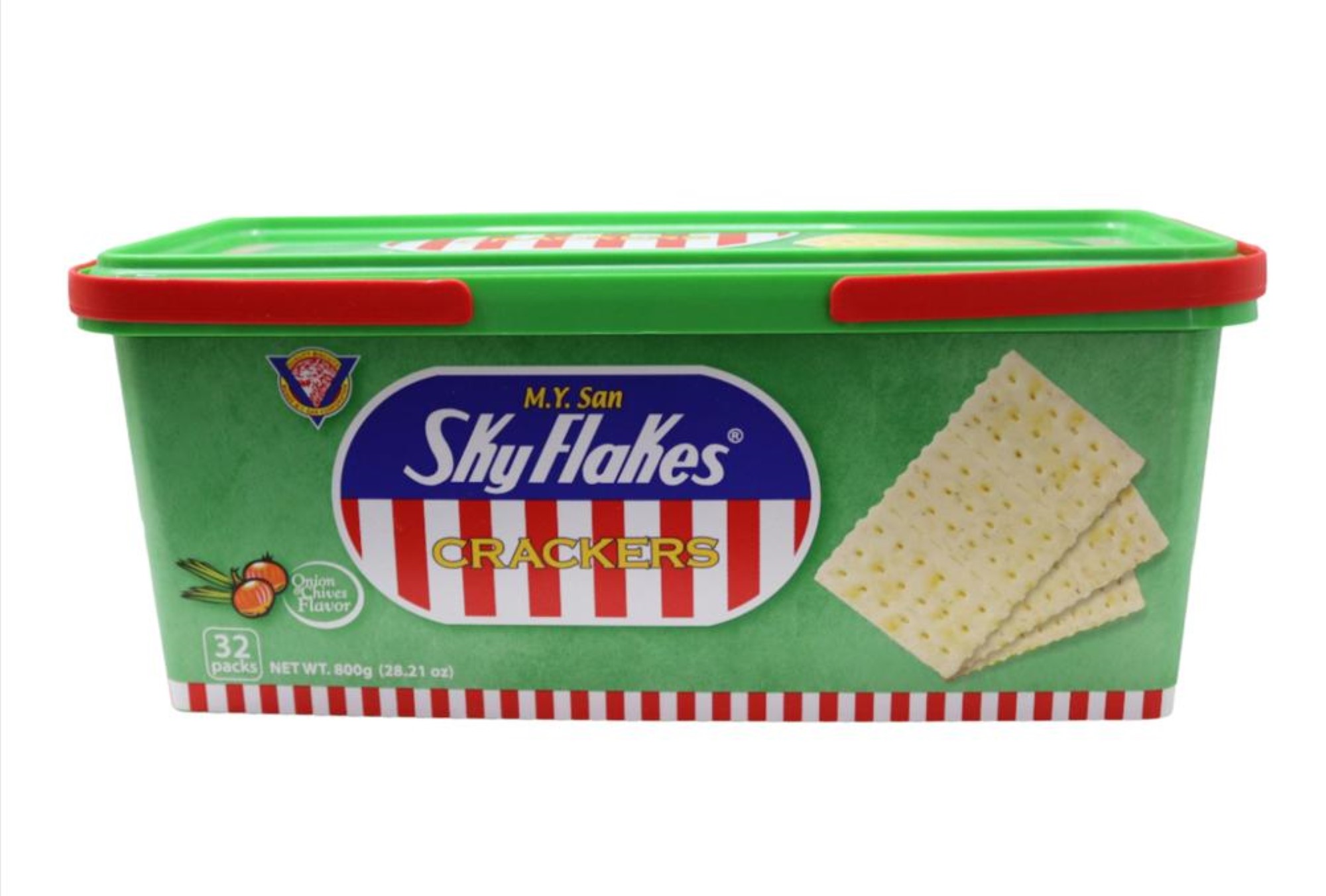 M.Y.San Skyflakes Onion And Chives Crackers Tub 800 gr Wholesale