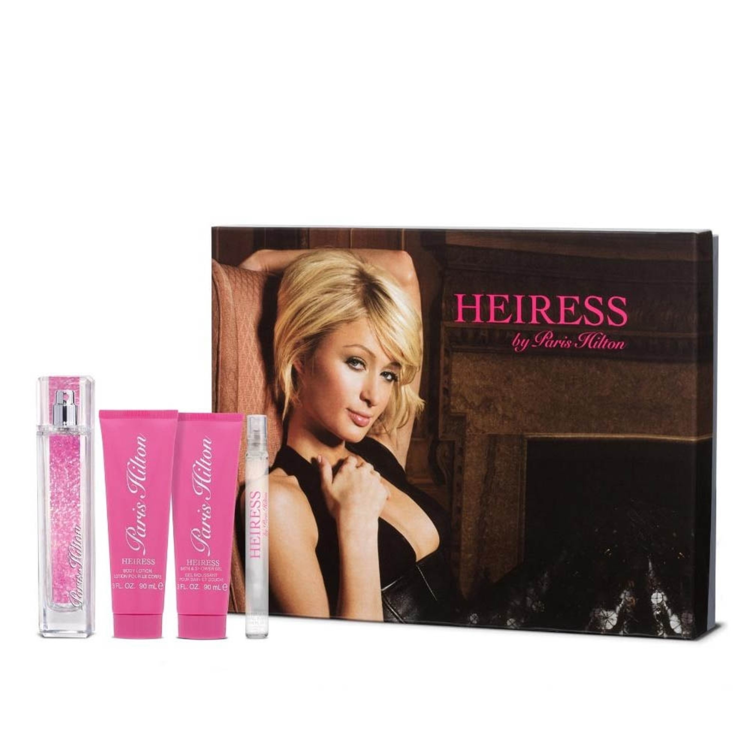 Paris Hilton Heiress EDP 100 ml And 10 ml Mini And 90 ml Body Lotion And 90  ml Shower Gel Set For Women | Wholesale | Tradeling