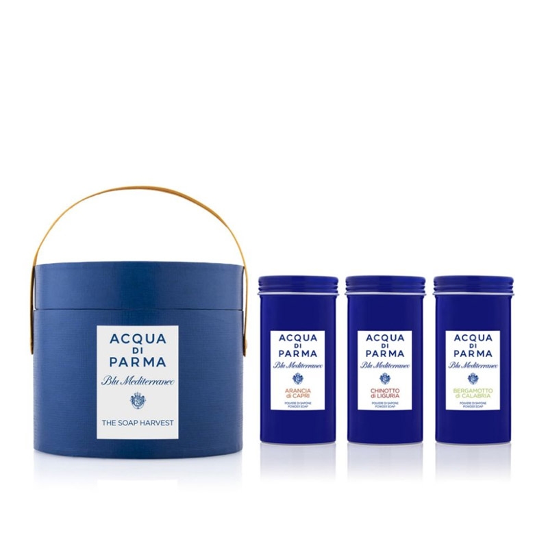 Acqua Di Parma Blu Mediterraneo Set Powder Soap 3 X 70g (Arancia