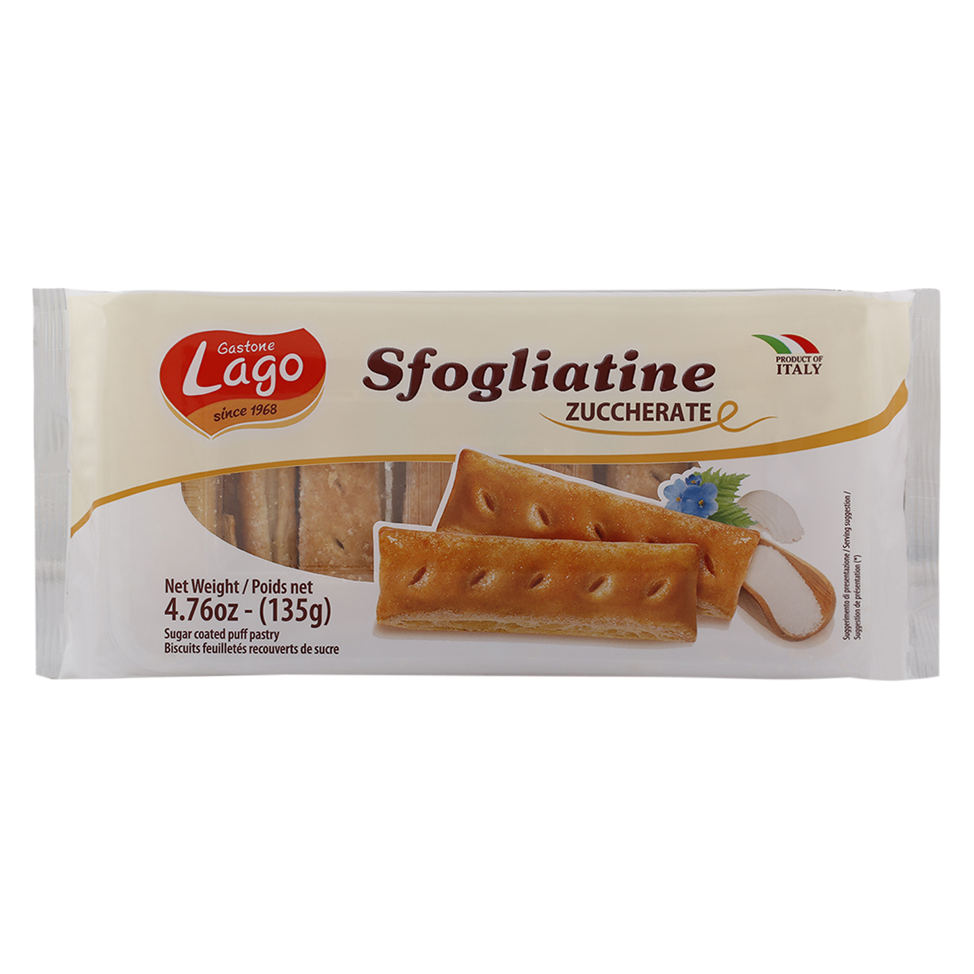 Lago Gastone Sugar Coated Puff Pastry 135 Gr Wholesale Tradeling