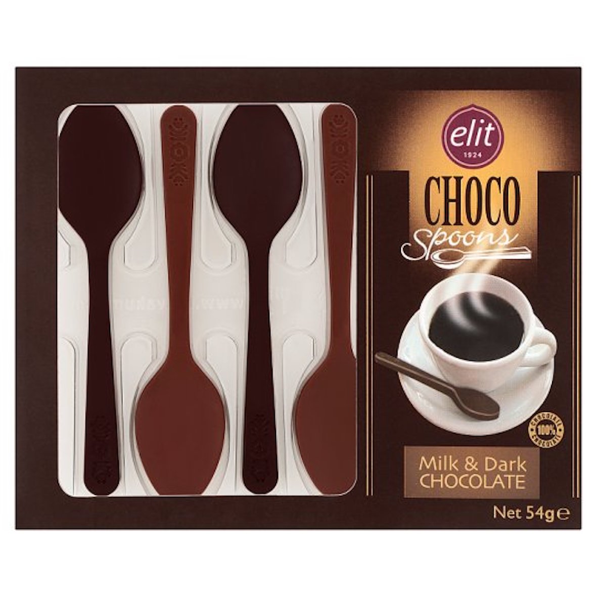 Elit Choco Spoon Milk & Dark Chocolate 54 gr | Wholesale | Tradeling