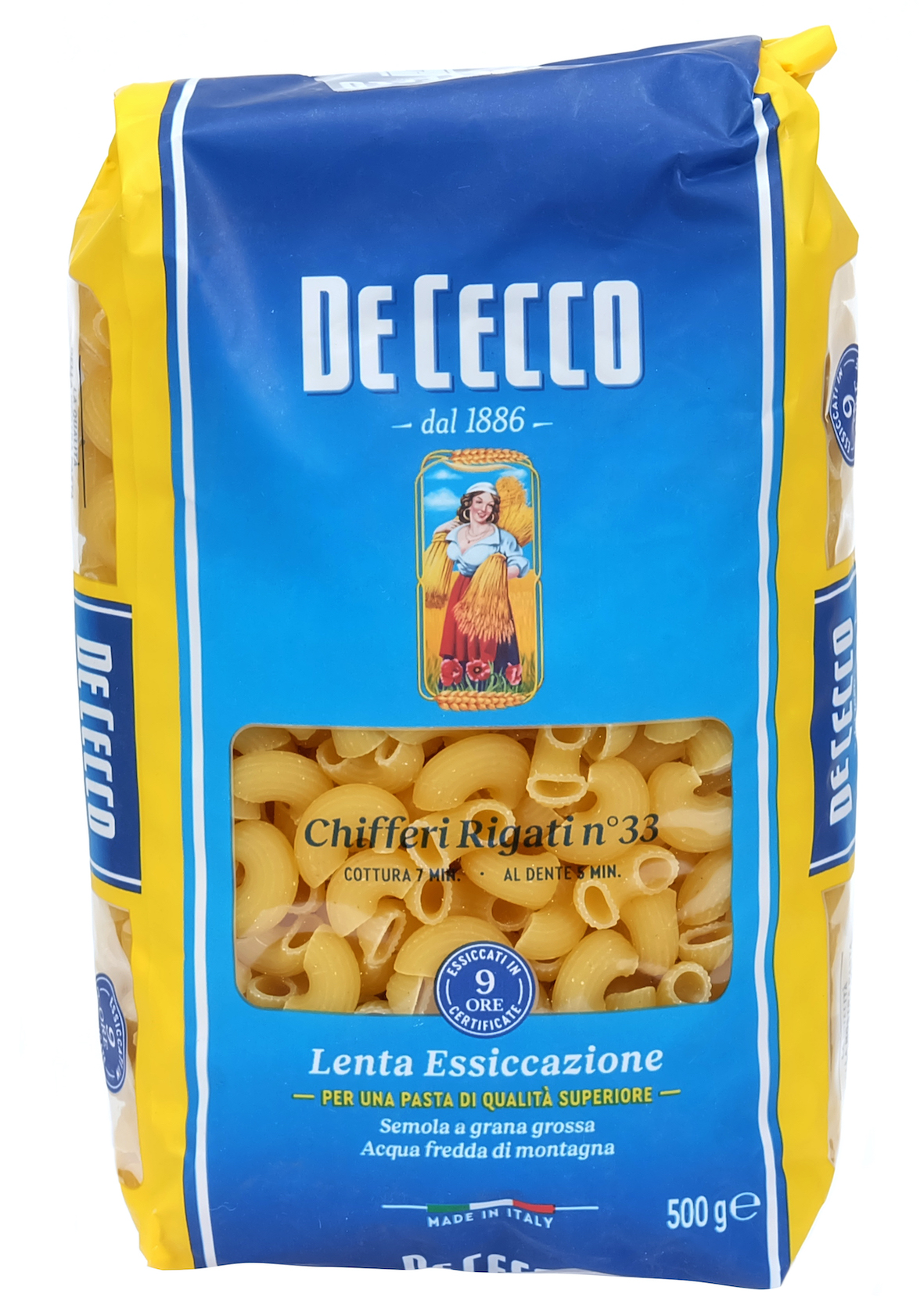 De Cecco Pasta Di Semola Chifferi Rigati n.33 gr. 500