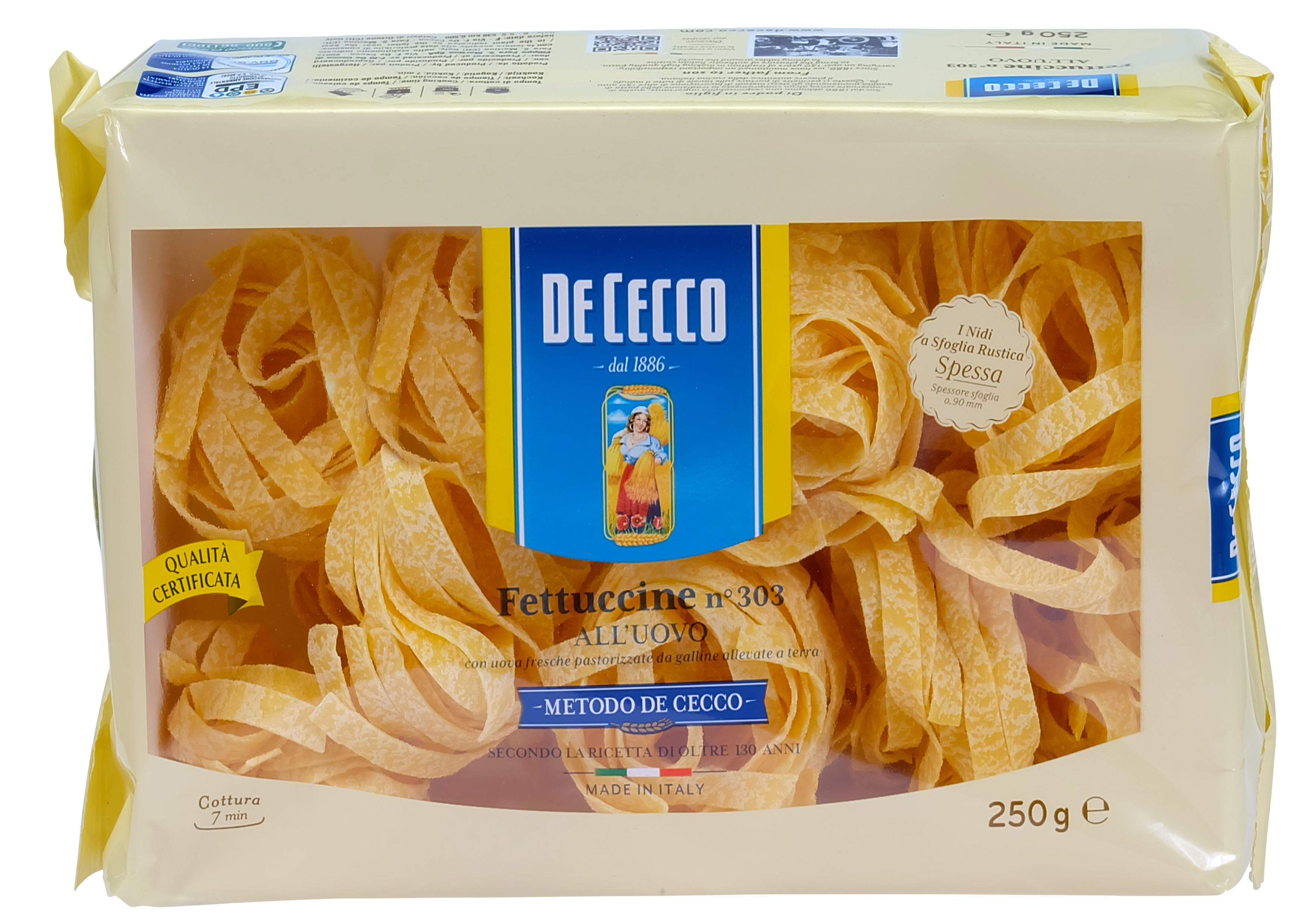 De Cecco Pasta all'Uovo 250gr N°101 Pappardelle