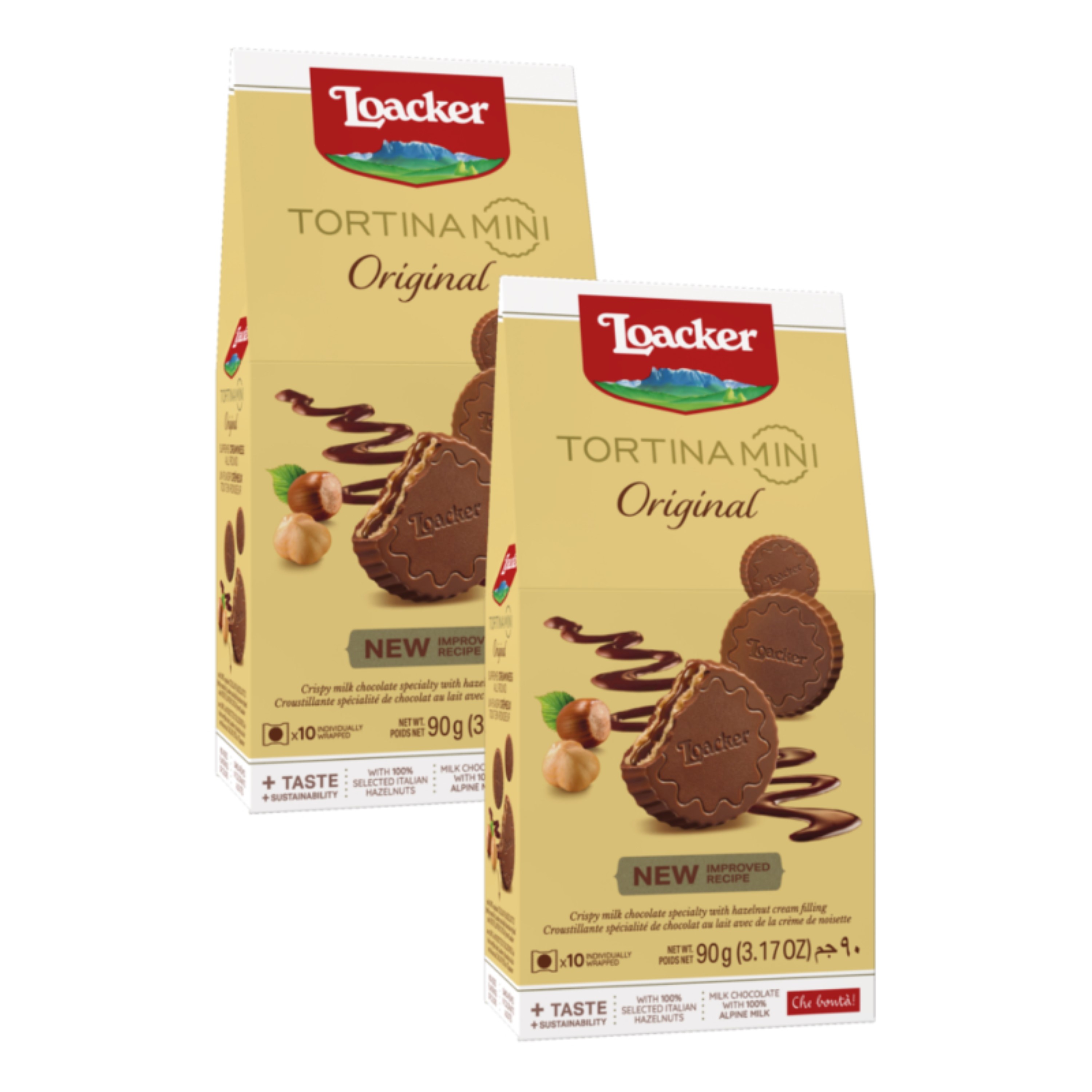 Biscuits Tortina Original au Chocolat au lait et Noisette - L