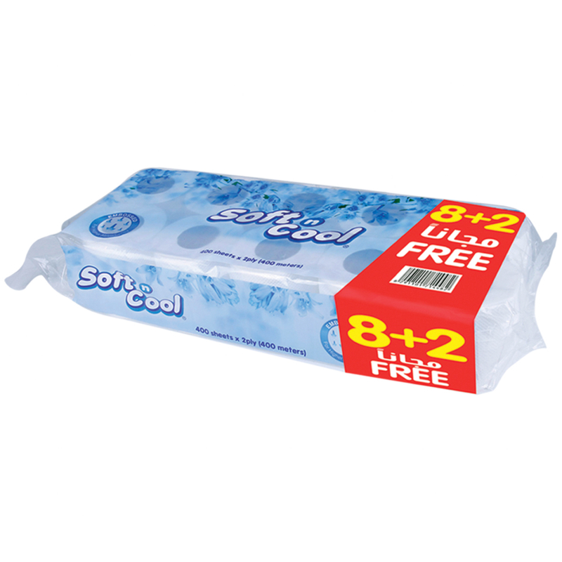 Buy Toilet Roll 2 Ply, 400 Sheets - 10 Rolls, 25-60% OFF