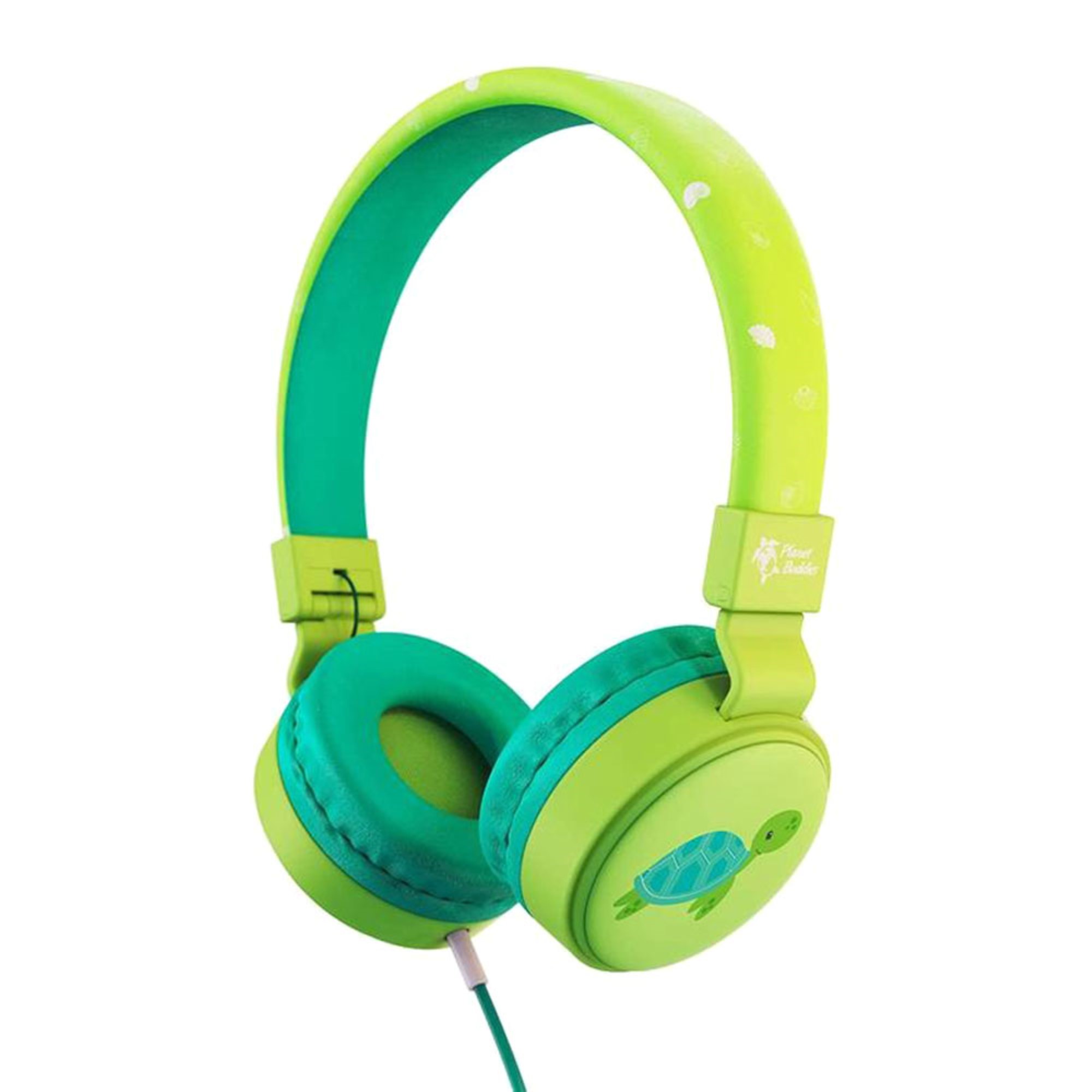 Planet Buddies Turtle Print Wired On-Ear Headphone Green And Blue PB ...