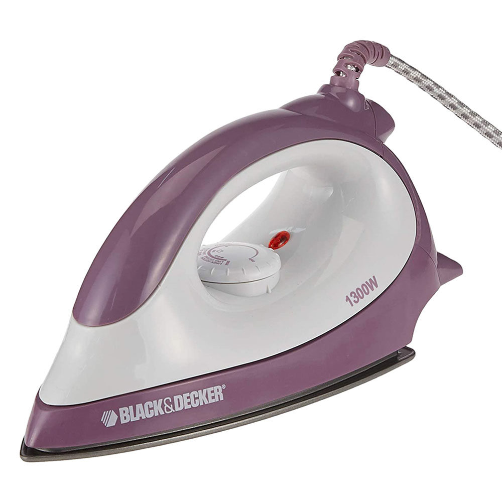 Black Decker Steam Iron With Overheat Protection Purple And