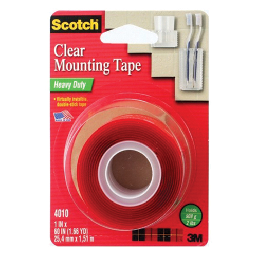 3M Scotch Heavy Duty Mounting Tape Clear 1 x 60 Inch 4010 | Wholesale ...