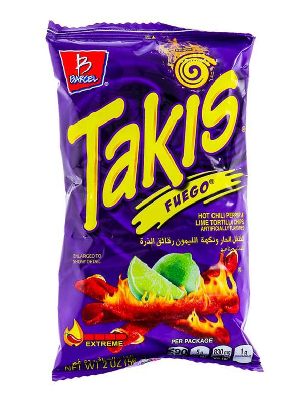 Takis Fuego Mini Pepper Lime Tortilla Chips 35g x 25 | Wholesale Prices ...