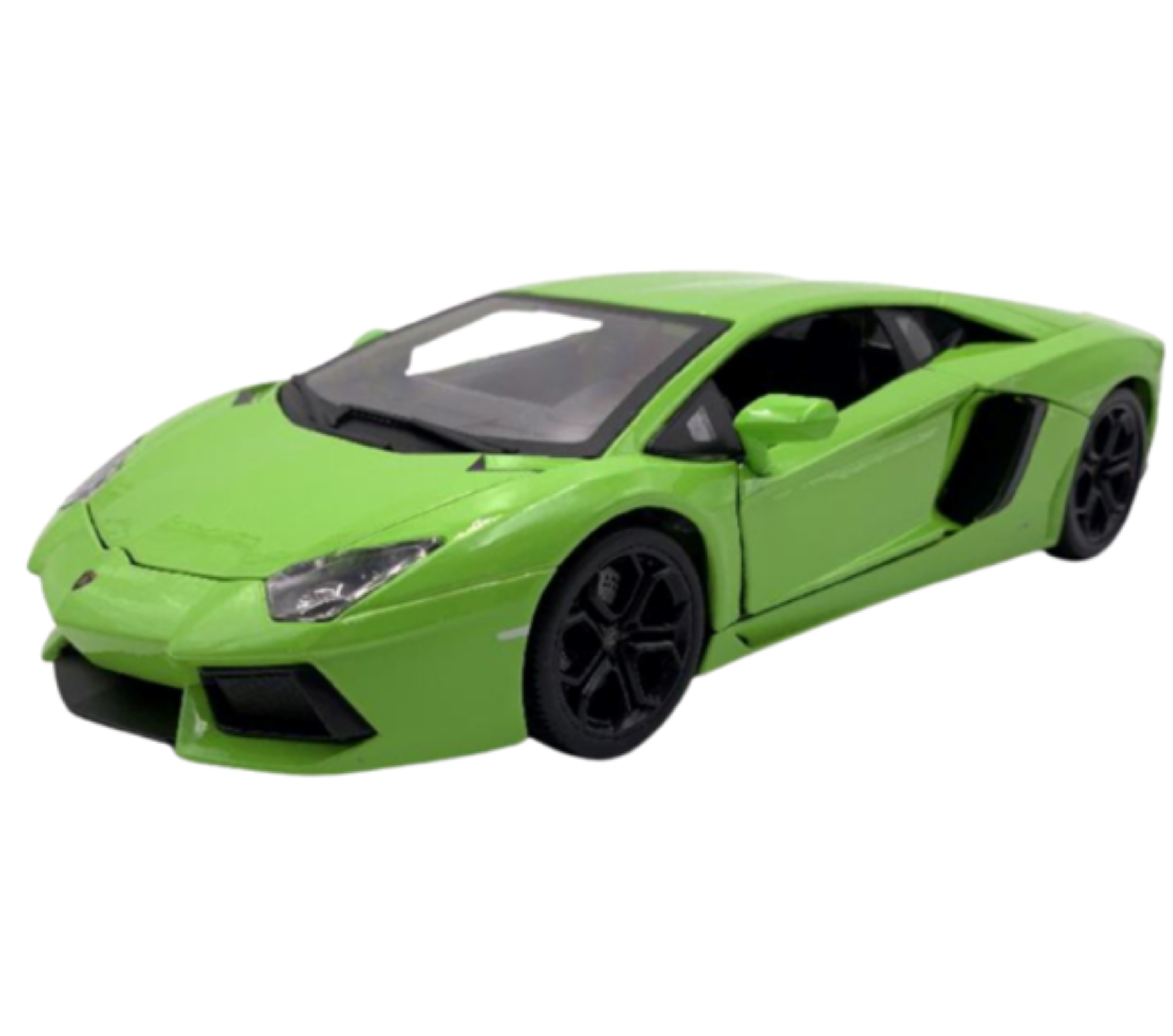 Bburago Lamborghini Aventador Street Fire Model Diecast Car Green