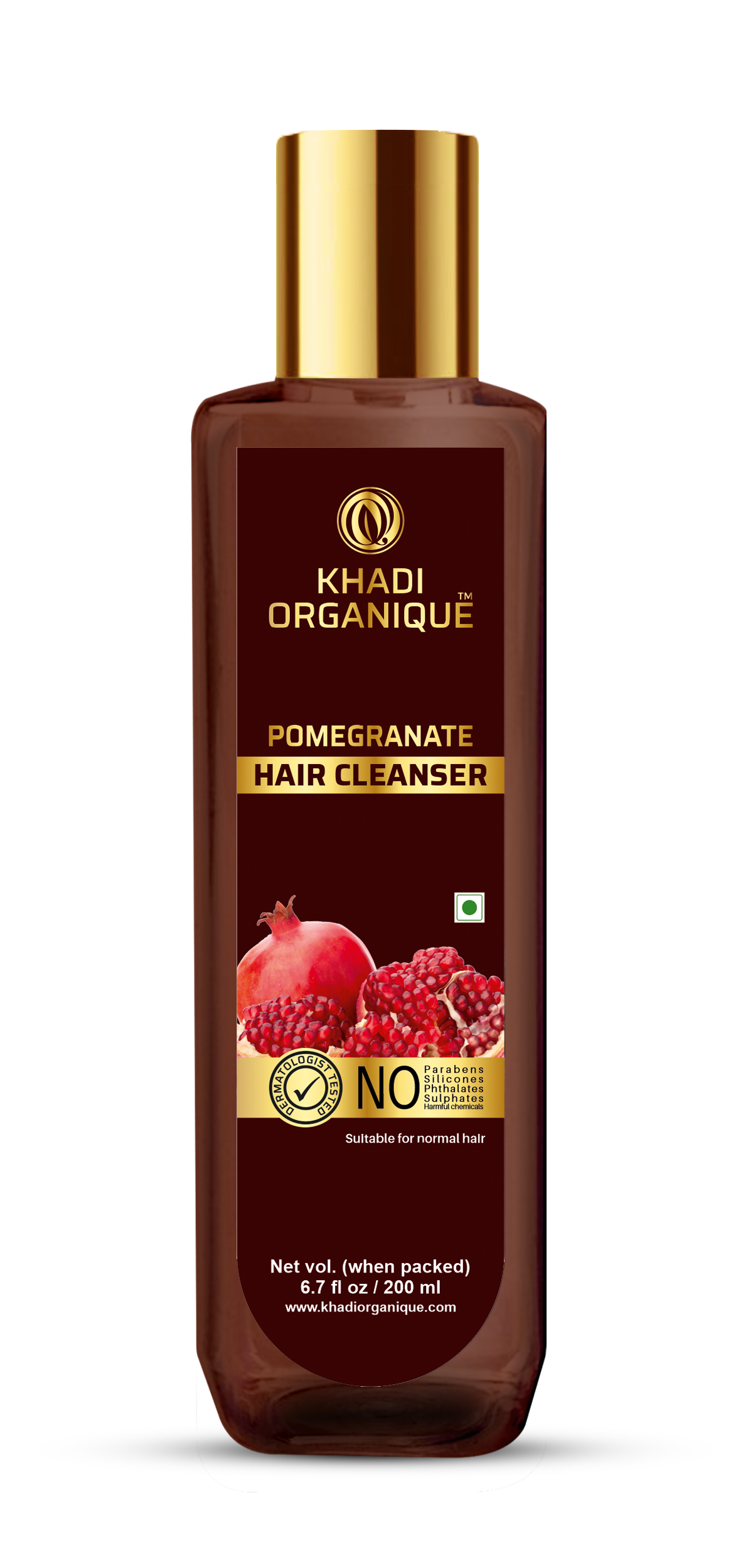 Khadi Organique Pomegranate Hair Cleanser 200 ml | Wholesale | Tradeling