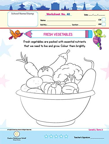 purple turtle worksheets combo for lkg english maths evs 100 worksheets 100 pages 50 leafs paperback 1 january 2019 by purple turtle author wholesale tradeling