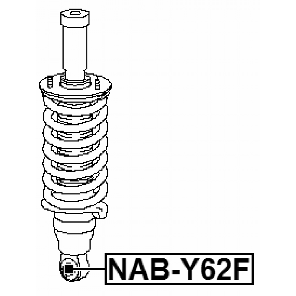 Febest Front Shock Absorber Bushing NAB-Y62F