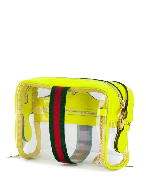 Gucci Yellow Ophidia Camera Bag Mini Clear Translucent Crossbody