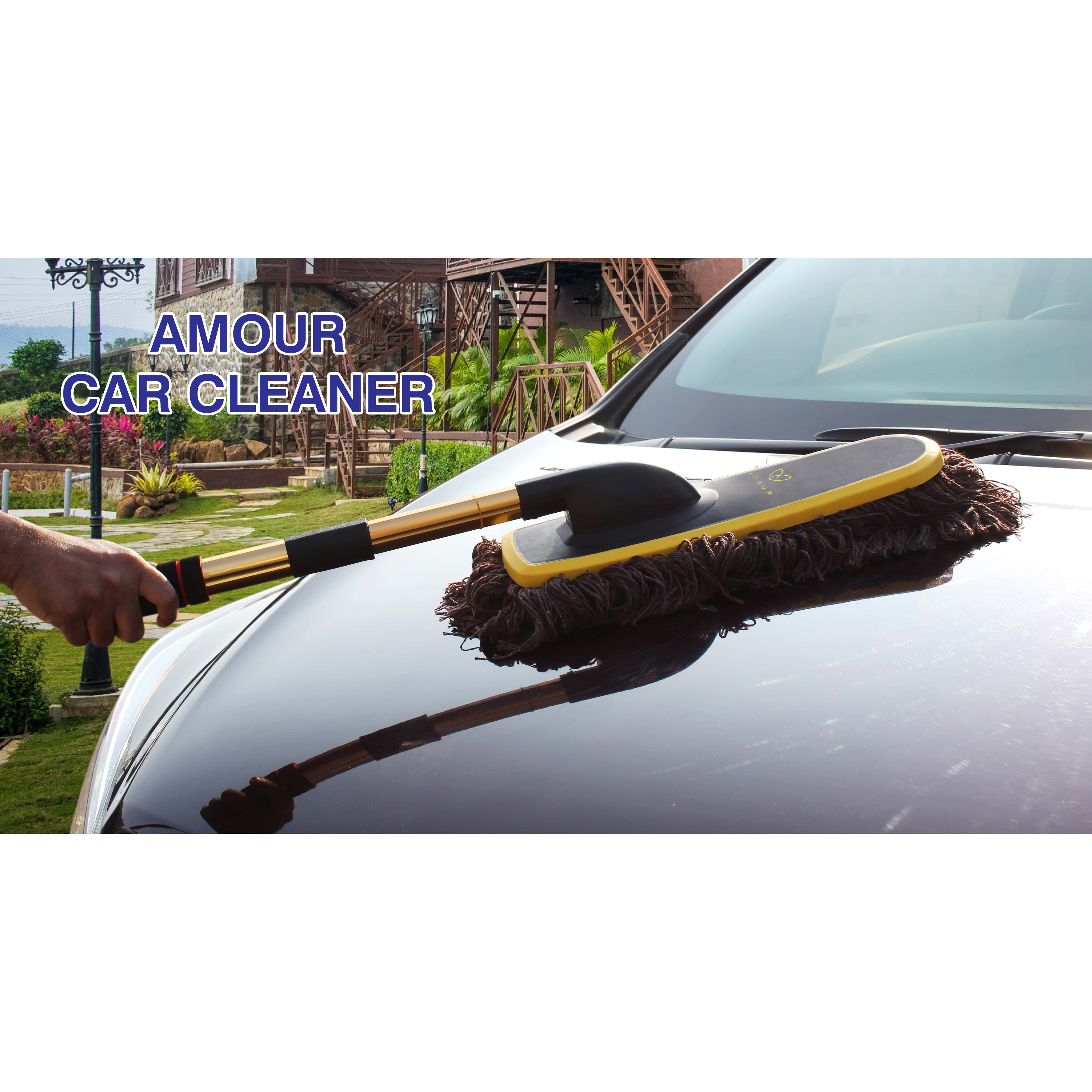 IPELY Super Soft Microfiber Car Duster Exterior with Extendable Handle, Car  Brush Duster for Car Cleaning Dusting