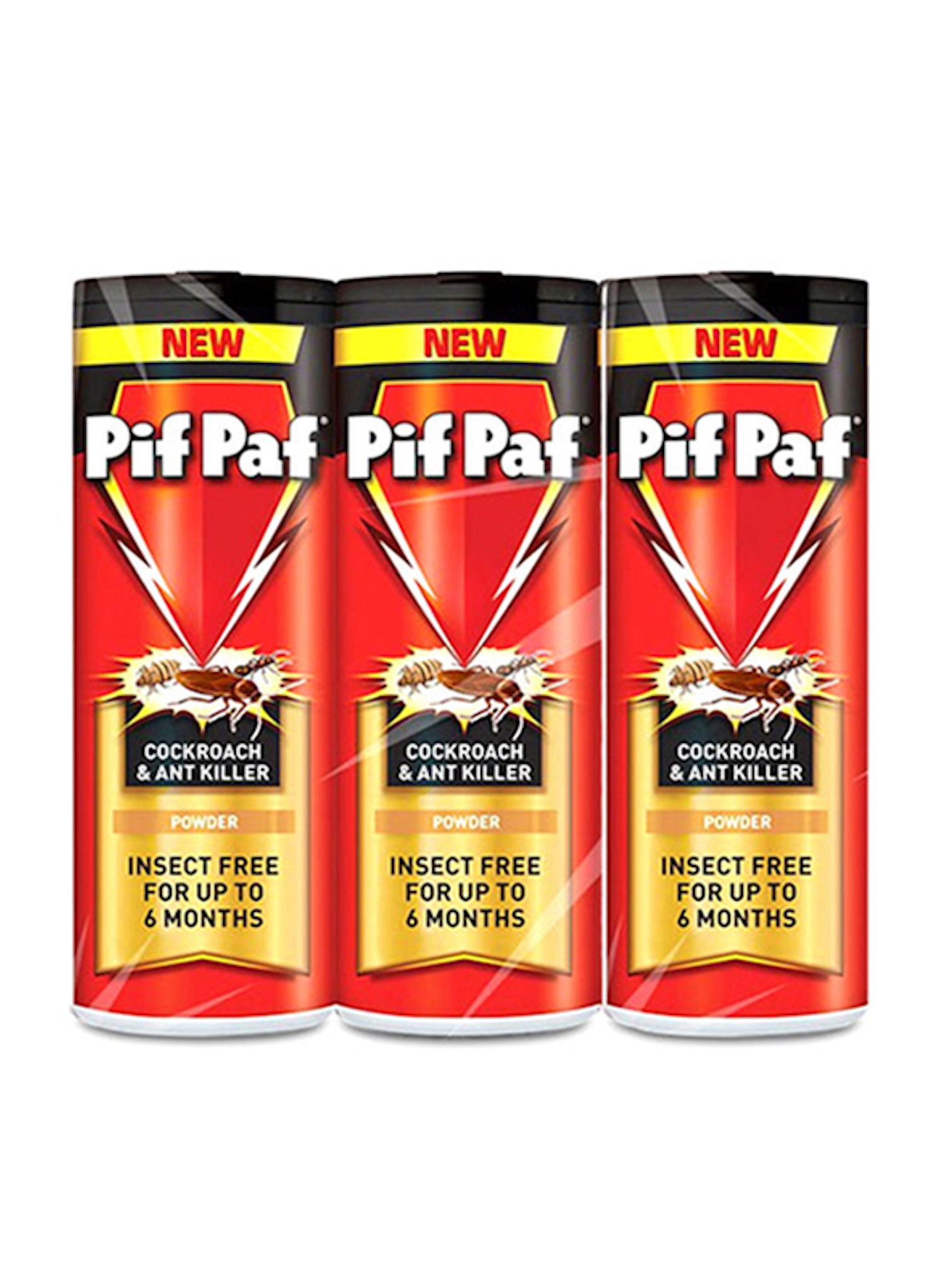 Pif Paf Cockroach And Ant Killer Crawling Insect Killer Powder 100 Gr X Pack Of 3 بالجملة 4459