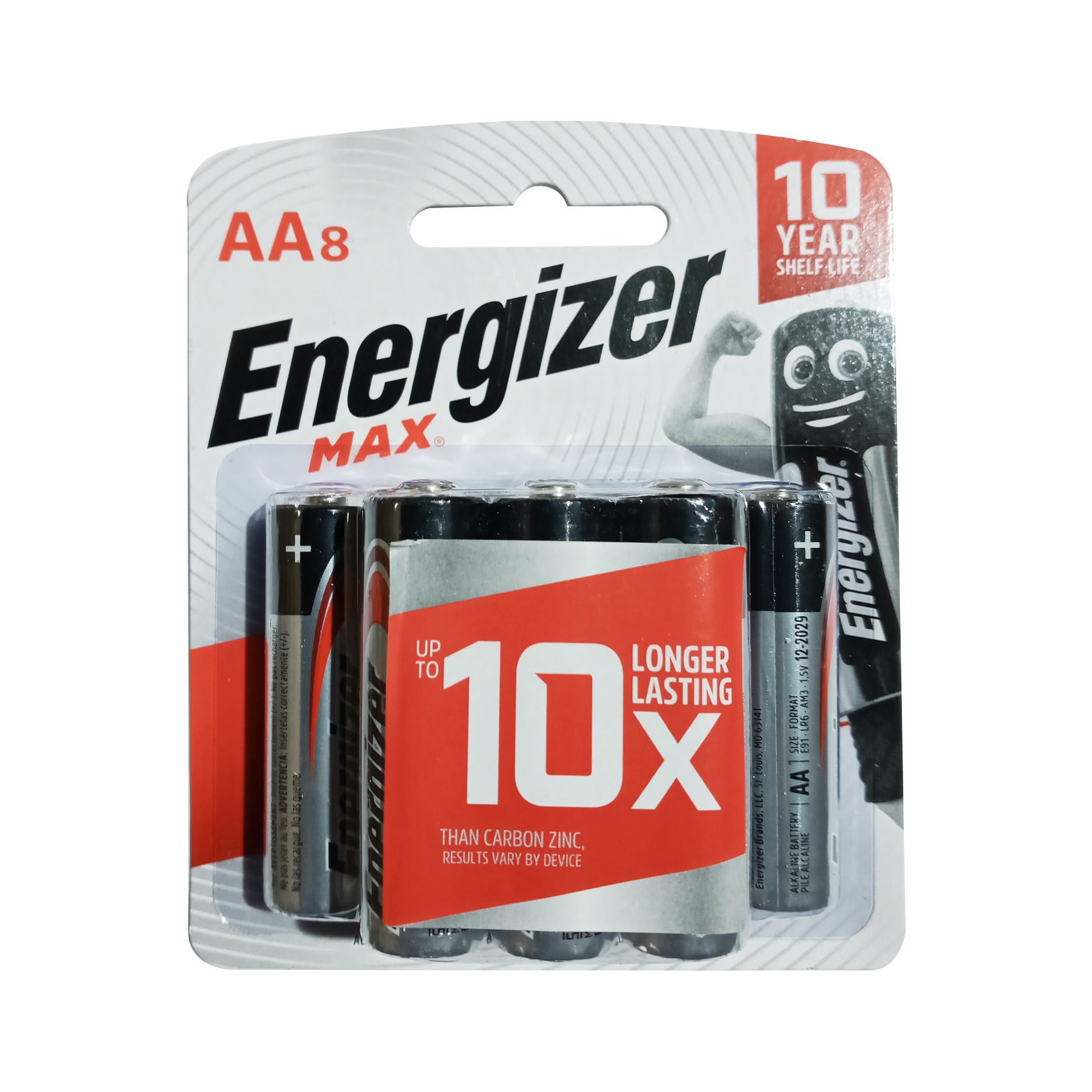 Energizer Max 1 5v Alkaline Battery Aa E91 Bp8 Pack Of 8 Wholesale