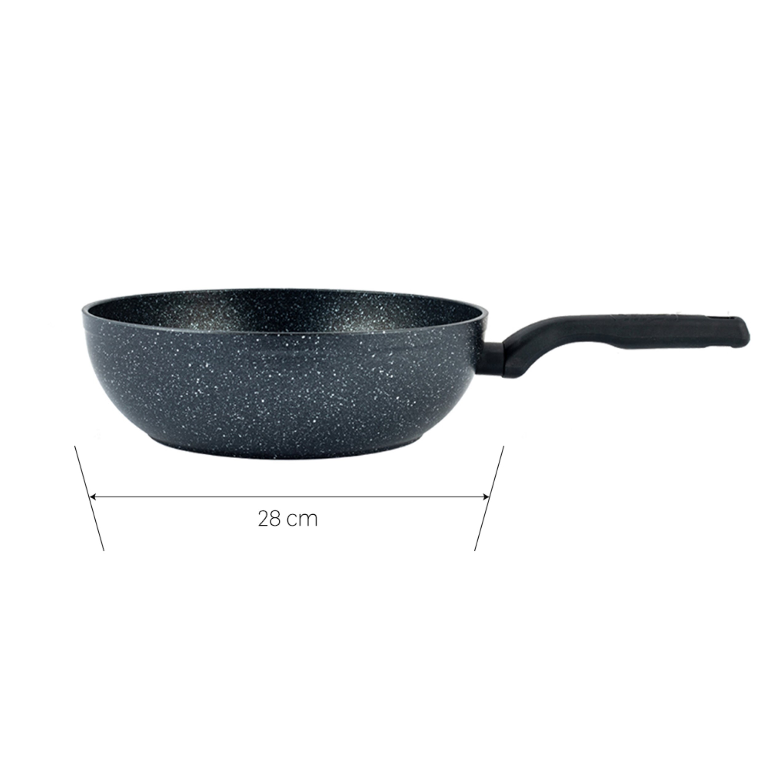 Korkmaz A1119 Ornella Wok Pan 11 Inch / 28cm , Nonstick Wok , Deep Frying  Pan , Hexclad Wok, 11 Inch Frying Pan , 4.5 lt/4.75 Quart