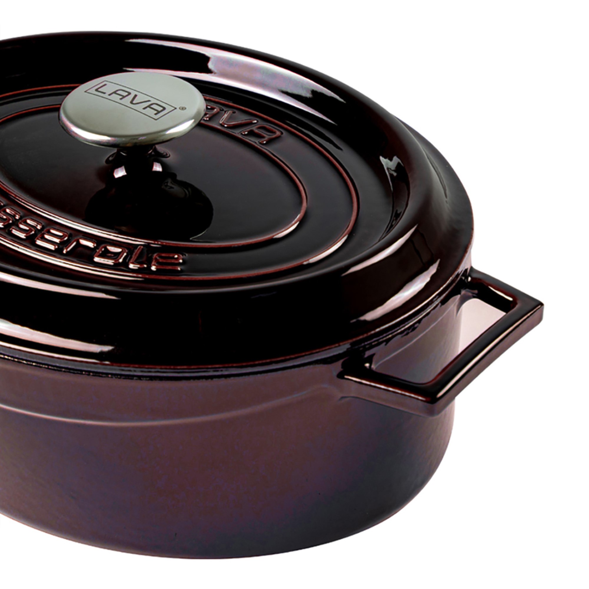 LAVA Premium Oval Cast Iron Dutch Oven 21x27 cm 