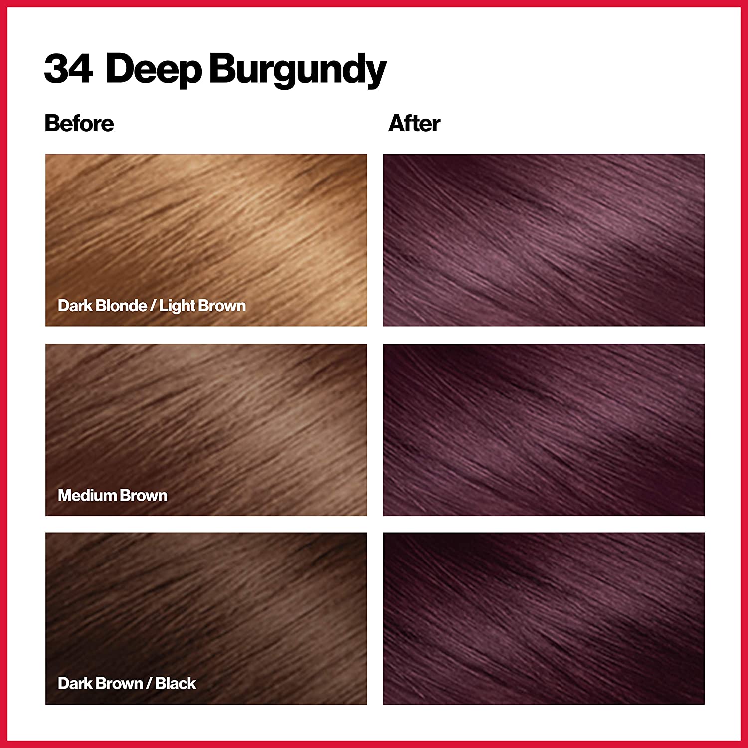 Revlon hair dye deals colors