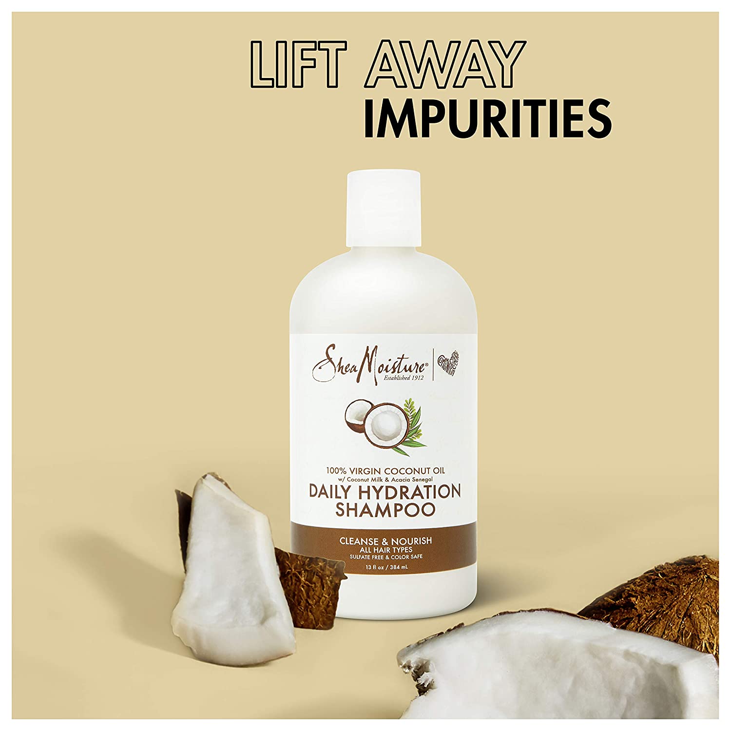 Sheamoisture Daily Hydration Shampoo for All Hair Types 100% Virgin Coconut  Oil Sulfate-Free 13 oz, Wholesale Prices