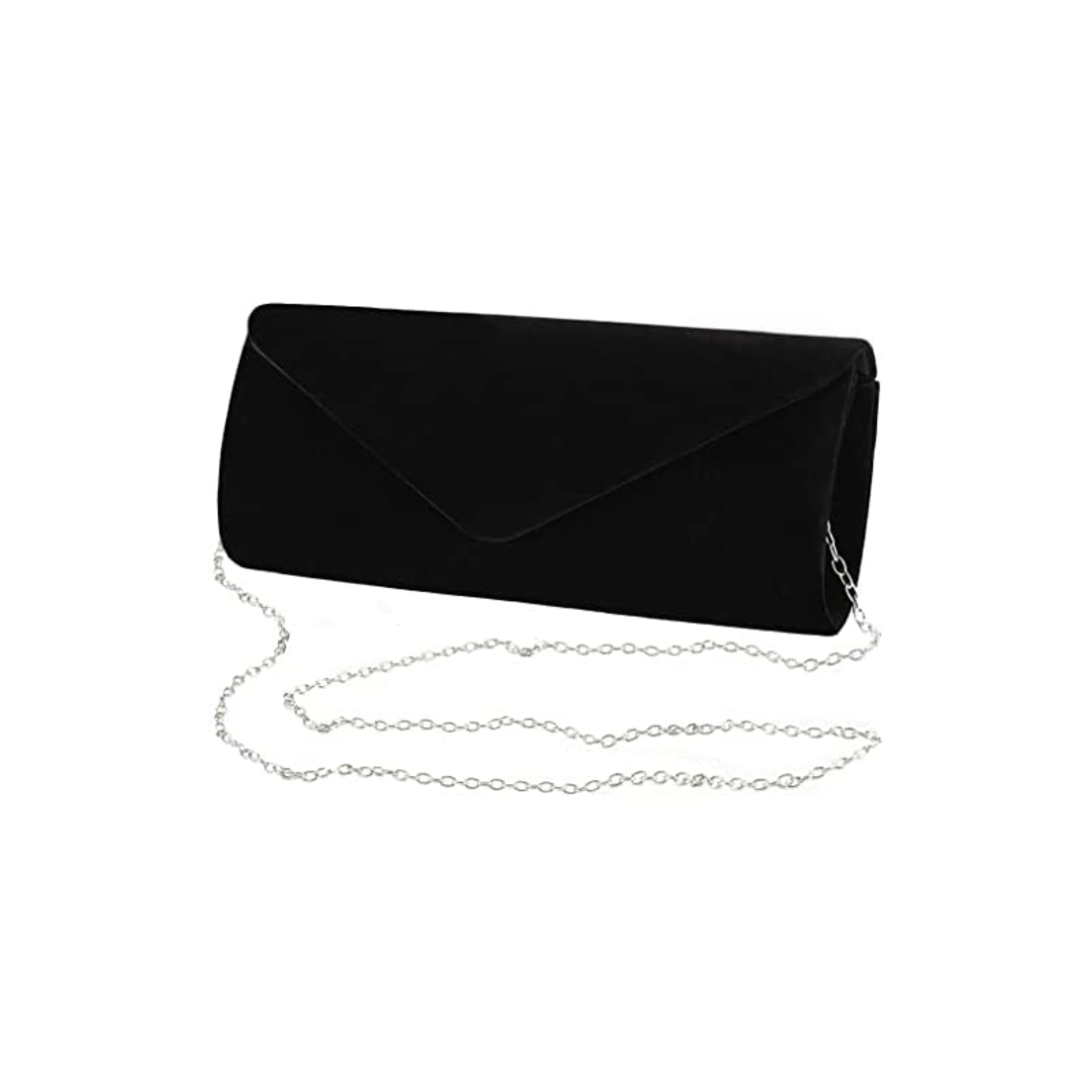 Clutch Purses Evening Bag for Women Party Prom Black-Tie Events Velvet Handbag Shoulder Cross Body Bag with Detachable Chain