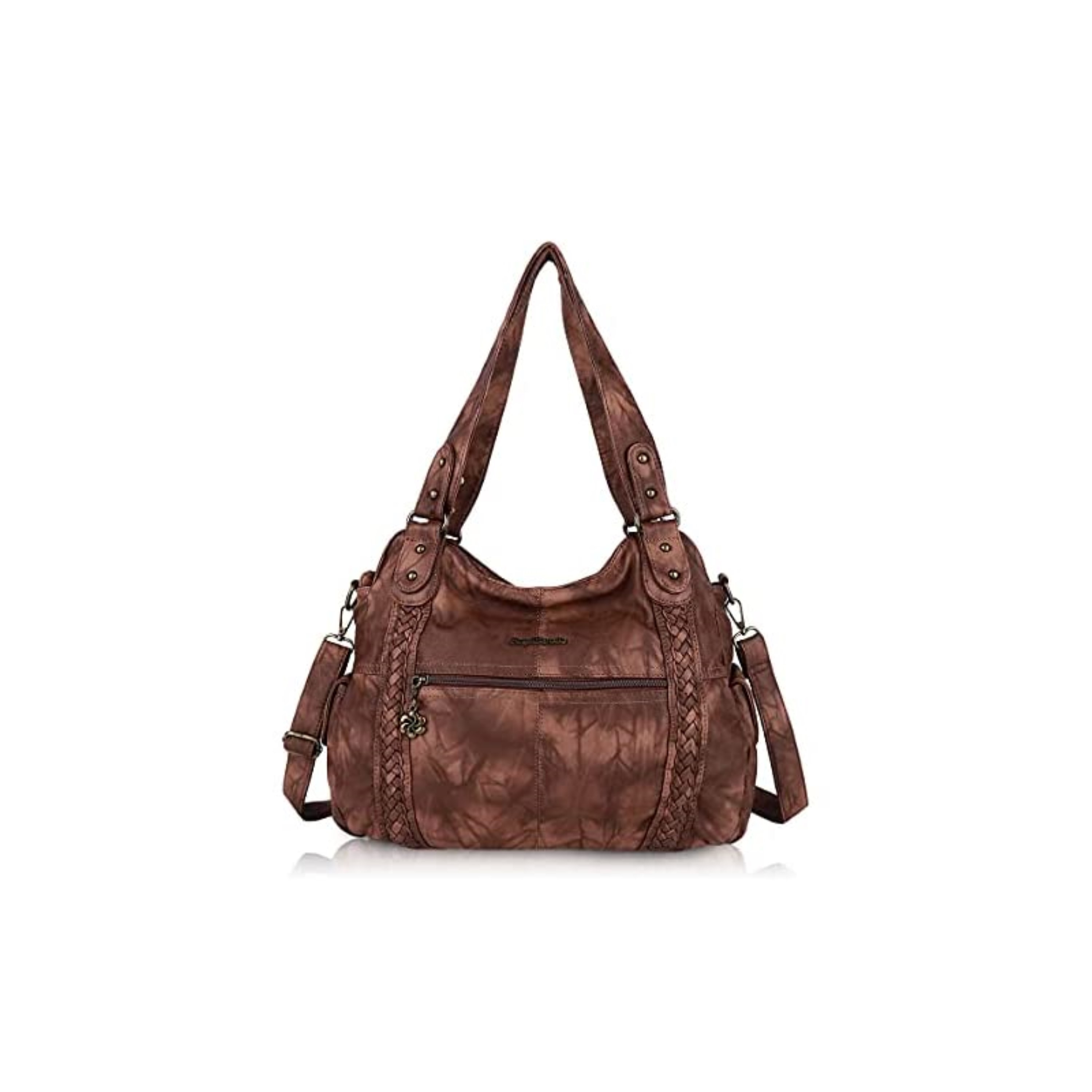 Fashion Brown Angel Barcelo Roomy Fashion Hobo Womens Handbags Ladies